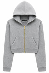Girls Jade Velour Zip Hoodie
