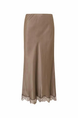 Janella Silk-Blend Midi Slip Skirt