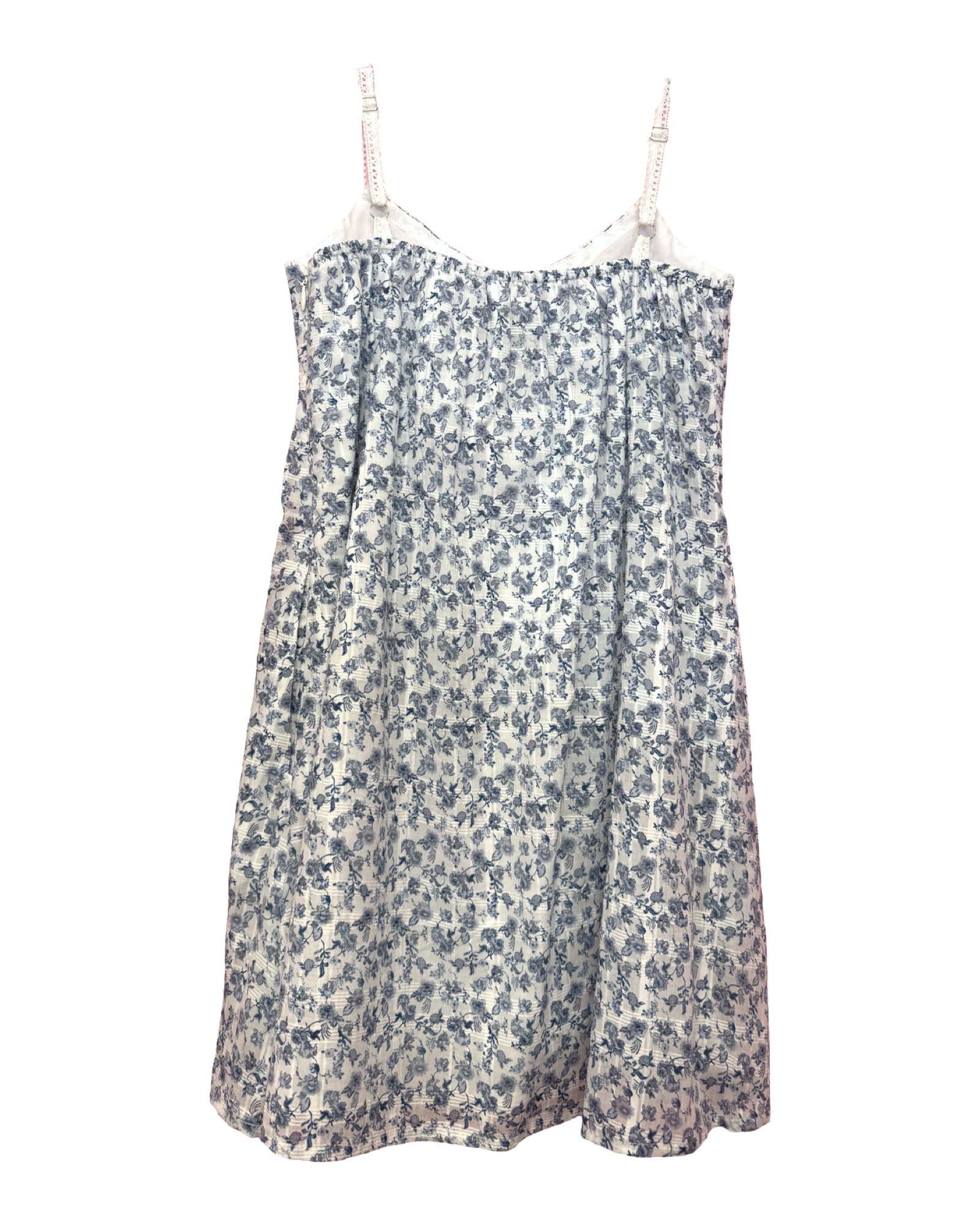 Blue Mini Toile Bloom Dress
