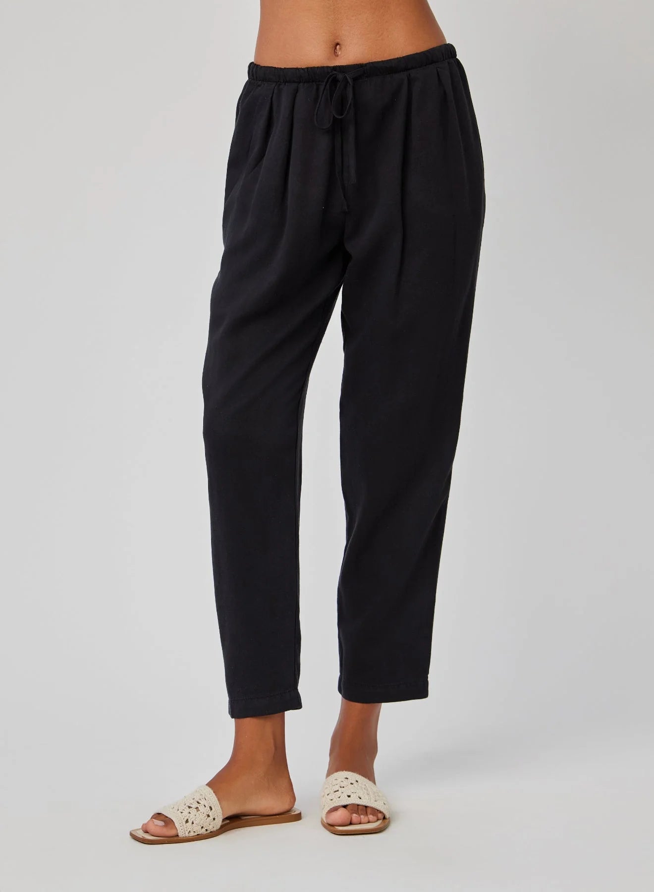 Lina Pleated Drawstring Trouser