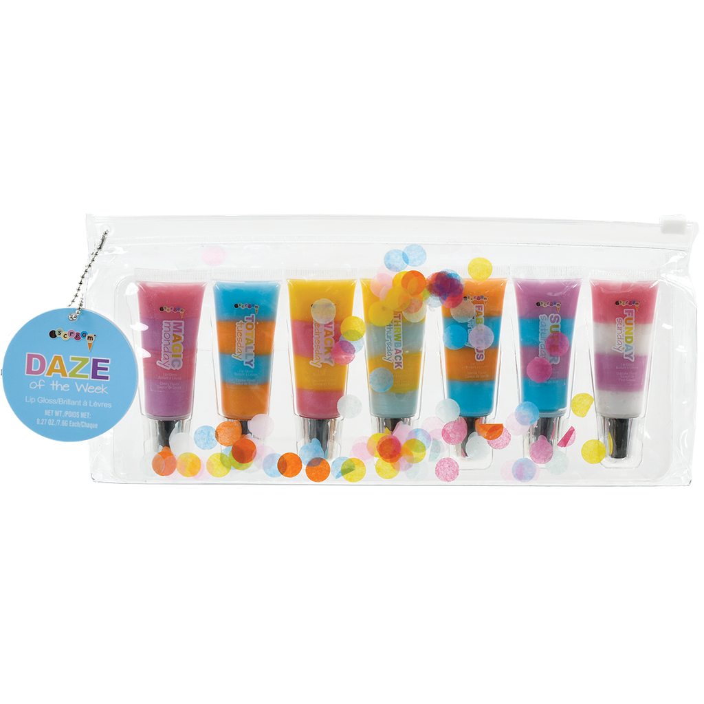 Girls Days of the Week Lip Gloss Set