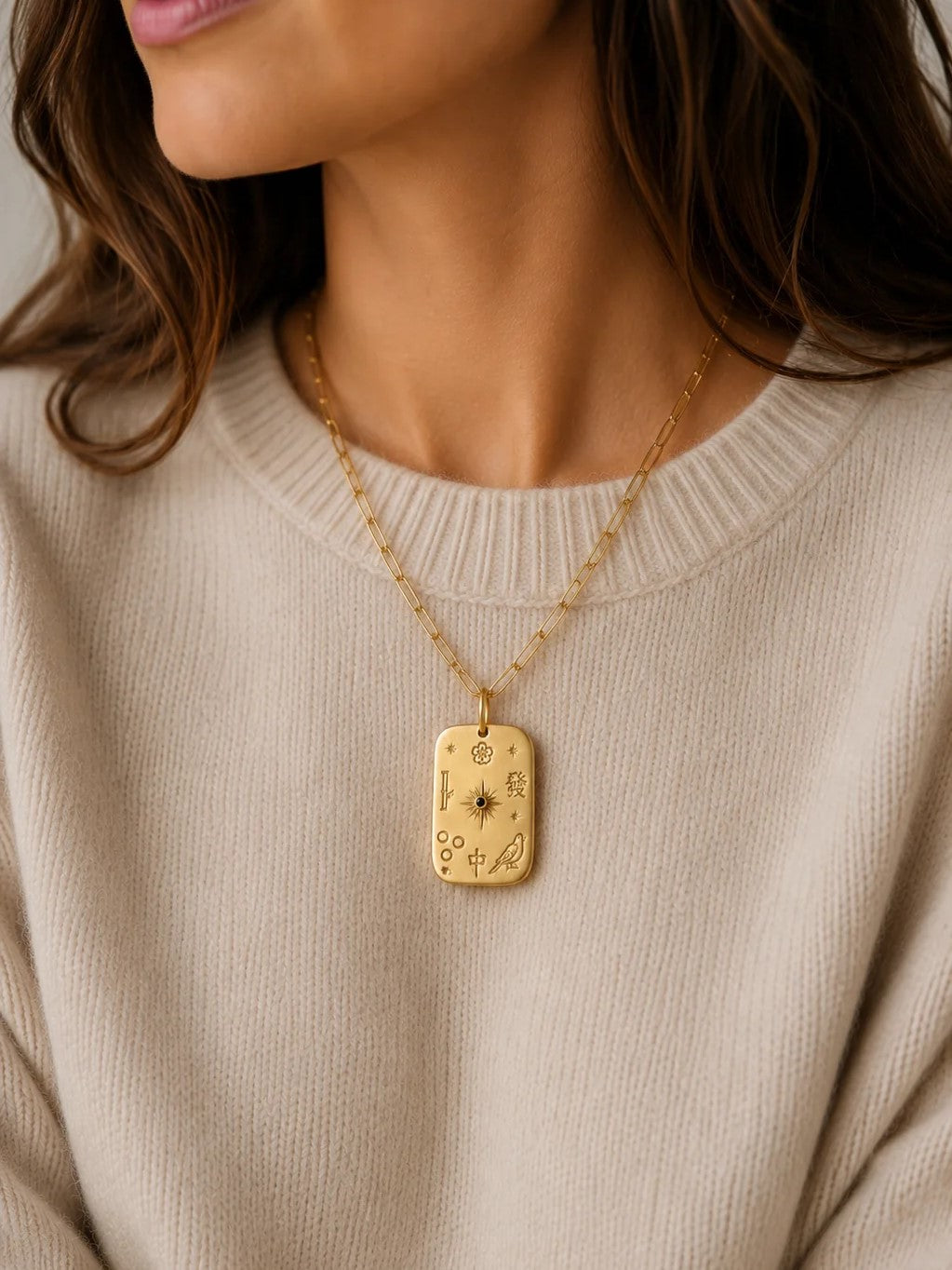 Mahjong Talisman Necklace