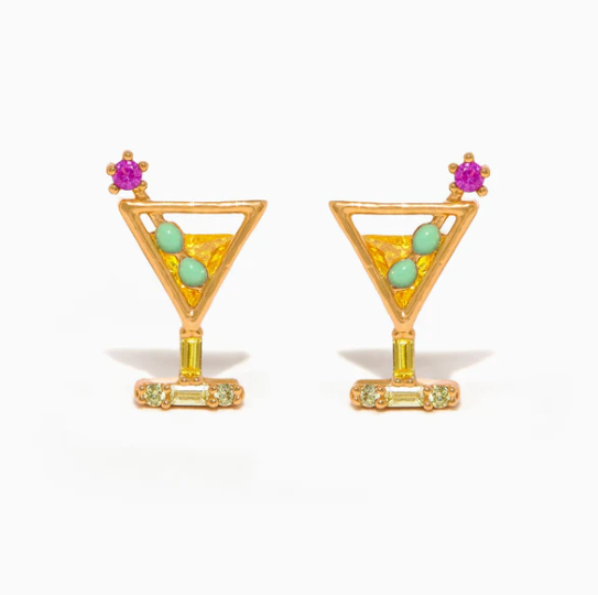 Dirty Martini Studs - Gold
