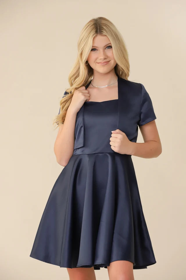 Girls & Juniors Satin Bolero Jacket