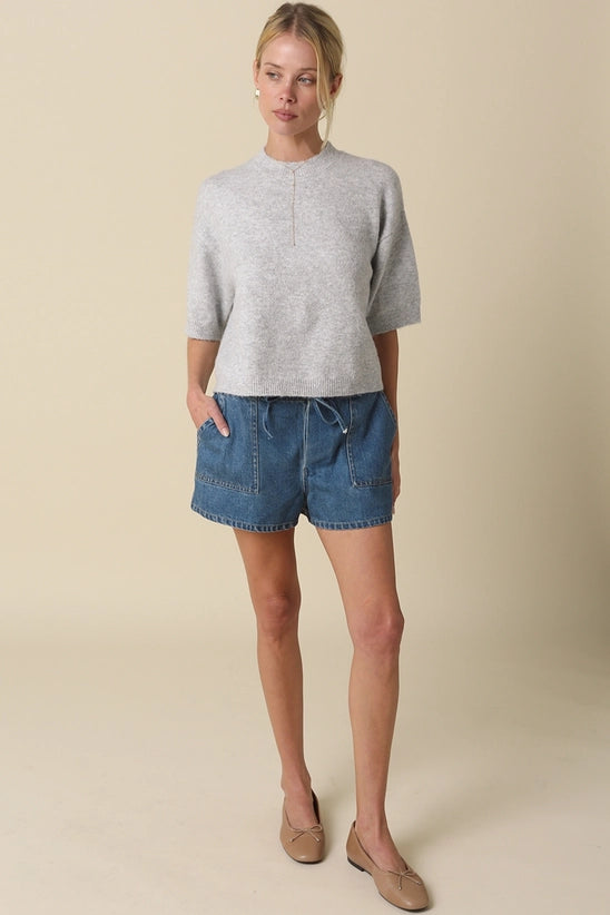 Parker Half-Sleeve Sweater