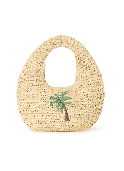 Straw Mini Bag - Palm Breeze