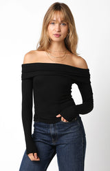 Rebecca Off Shoulder Knit Top