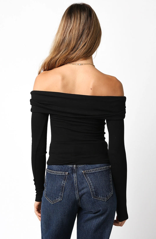 Rebecca Off Shoulder Knit Top