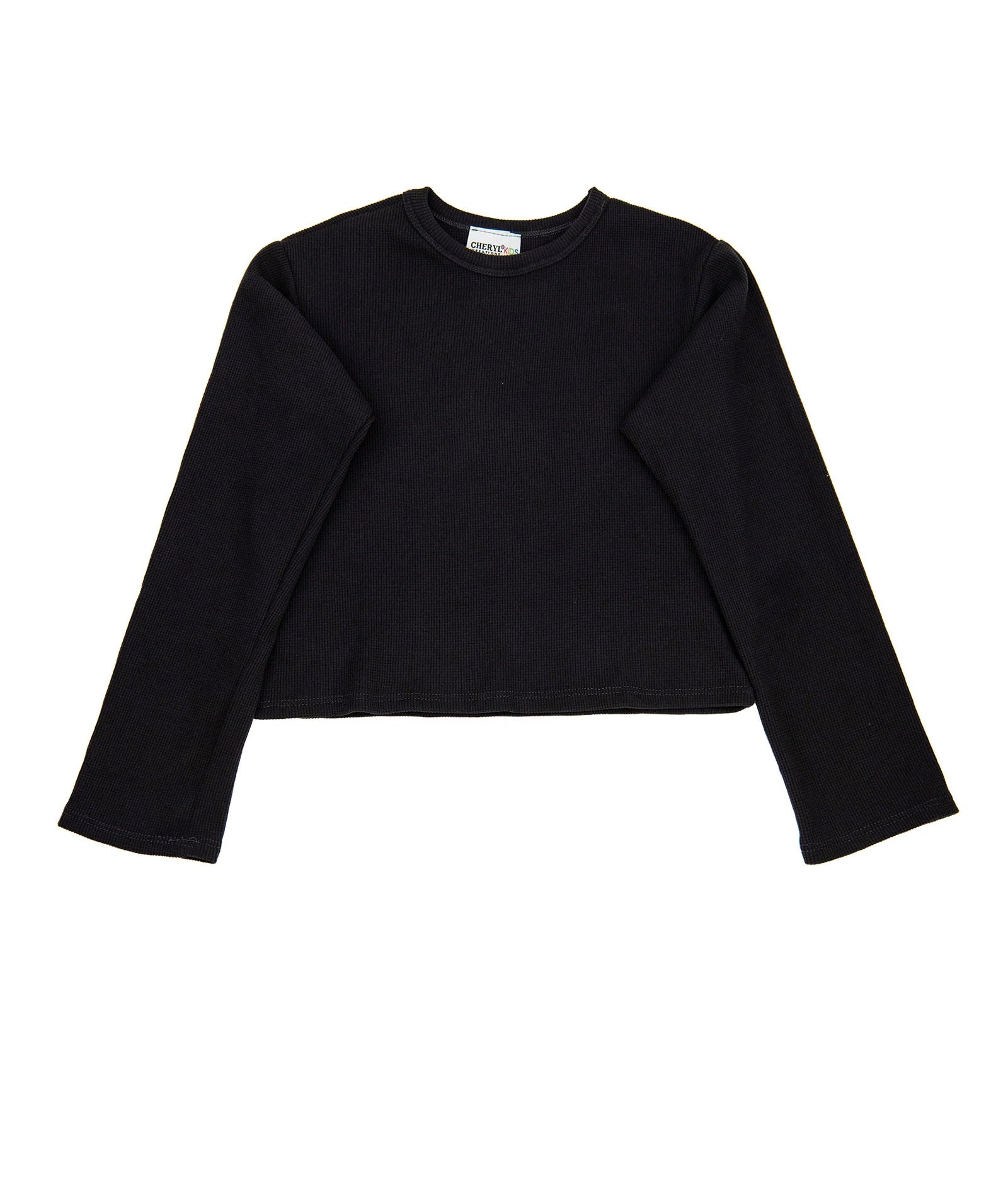 Girls Rickie Waffle Long Sleeve Top