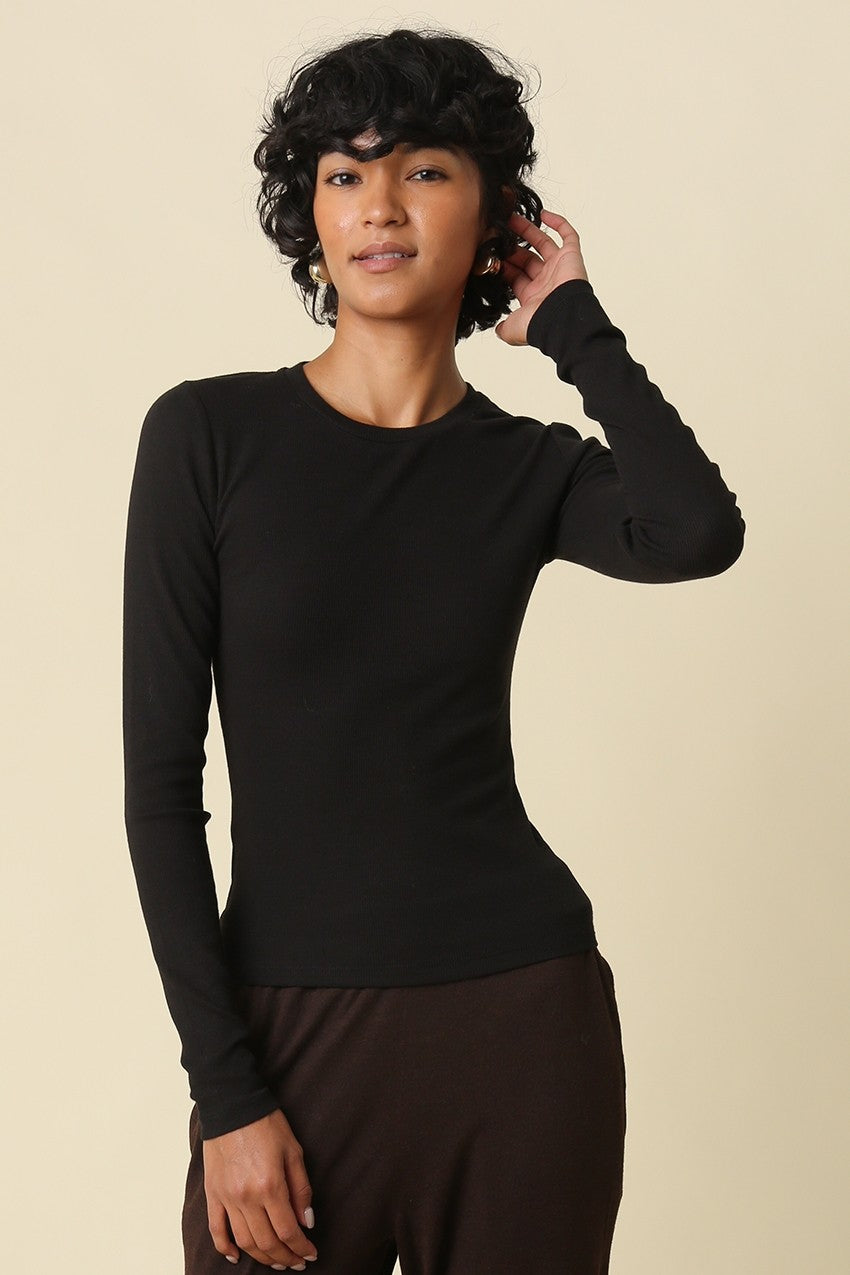 Rimi Slim Fit Crew Neck Top
