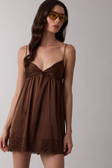 Satin Sweetheart Mini Dress