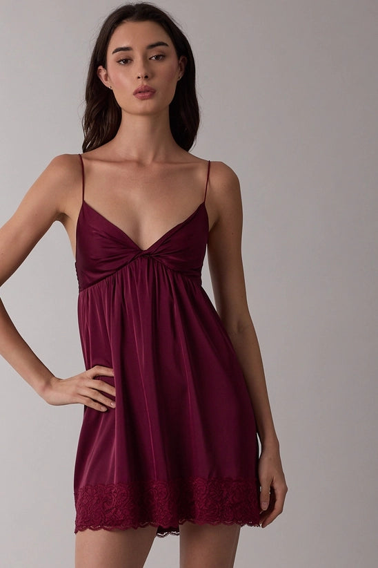 Satin Sweetheart Mini Dress