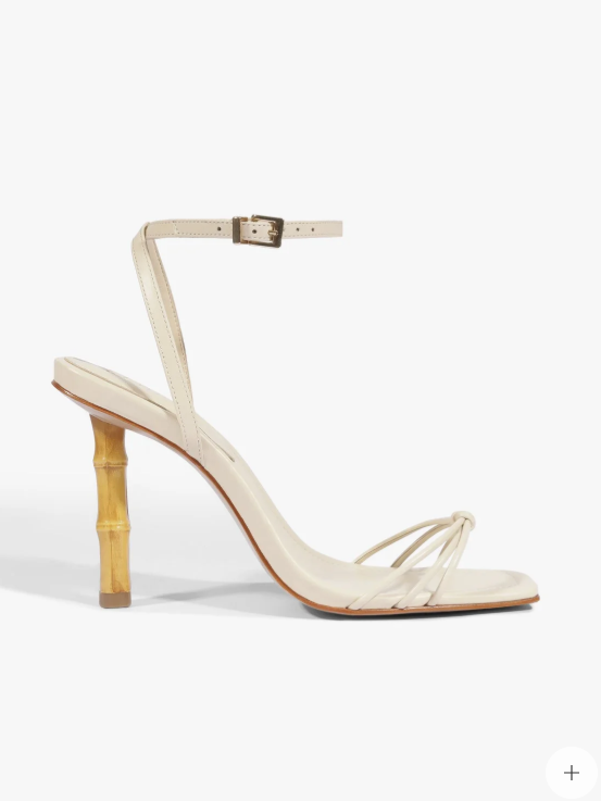 Haven Bamboo Leather Stiletto Sandal