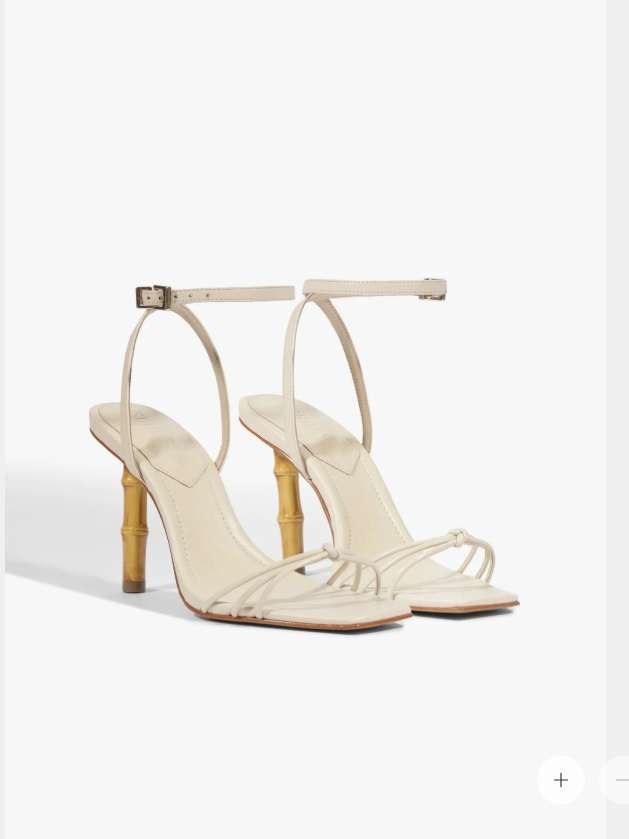 Haven Bamboo Leather Stiletto Sandal