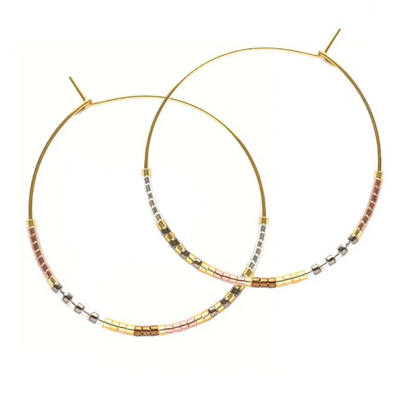 Miyuki Seed Bead Hoops