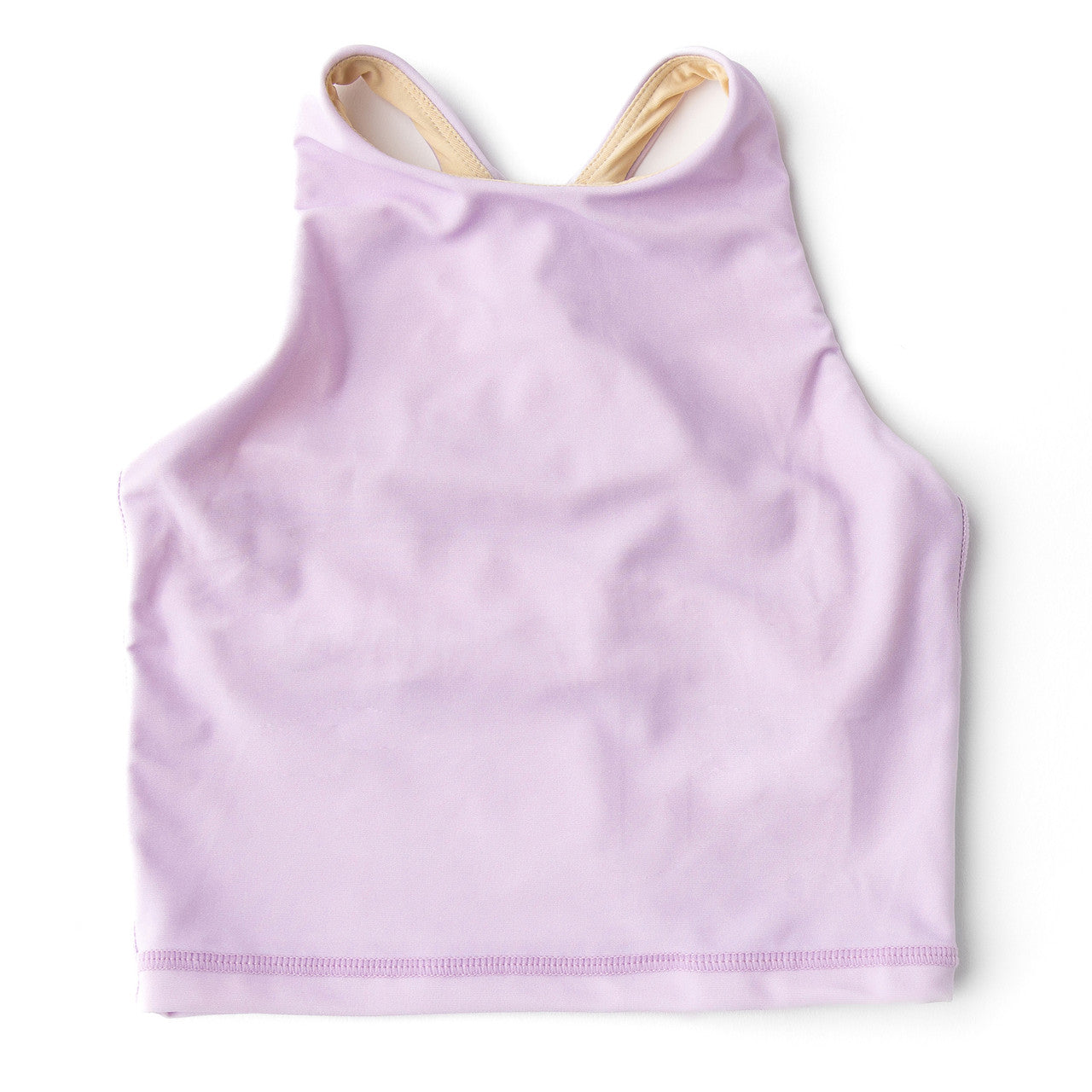Purple Cross Back Active Pleated Skirt Set