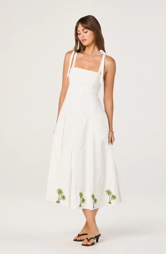 Shiann Embroidered Midi Dress