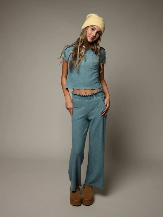Girls Smocked Waistband Pant