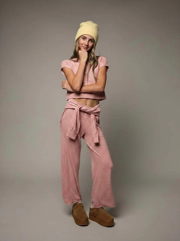 Girls Smocked Waistband Pant
