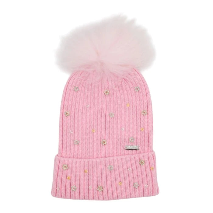 Girls Star Charm Beanie