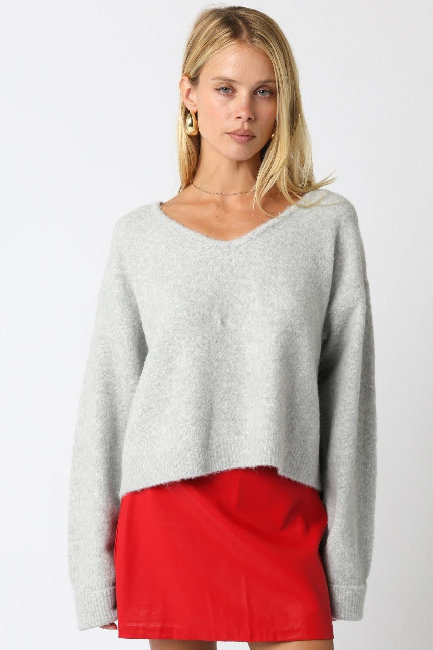 Stella V-neck Knit Sweater