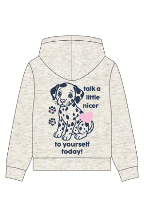 Girls Talk Nicely Youth Zip Up Hoodie