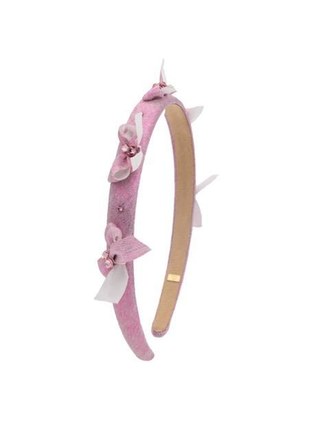 Girls Metallic Bow Headband