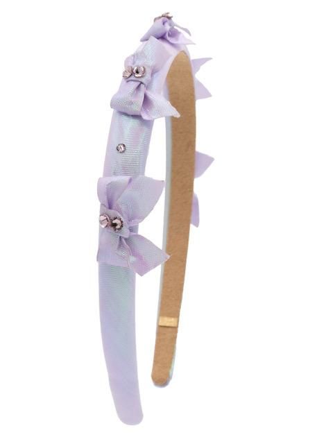Girls Metallic Bow Headband