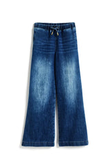 Girls Drawstring Wide Leg Pant