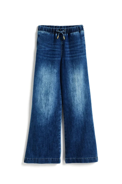Girls Drawstring Wide Leg Pant