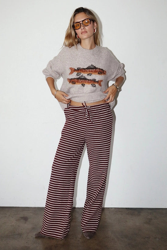 Trout Graphic Knit Sweater