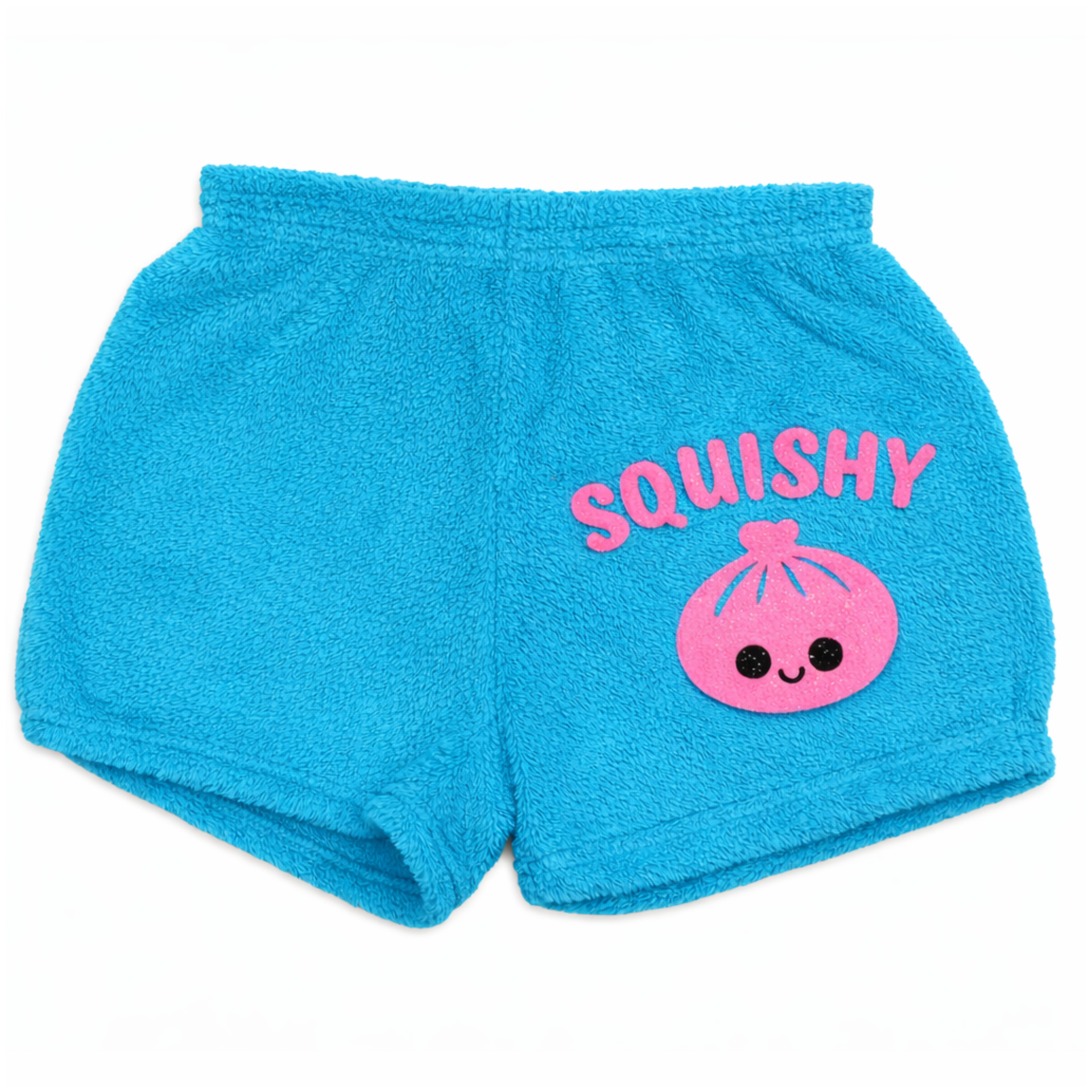 Girls Turquoise with Dumpling Decal Pajama Shorts