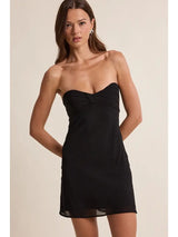 Sheer Open Back Mini Dress