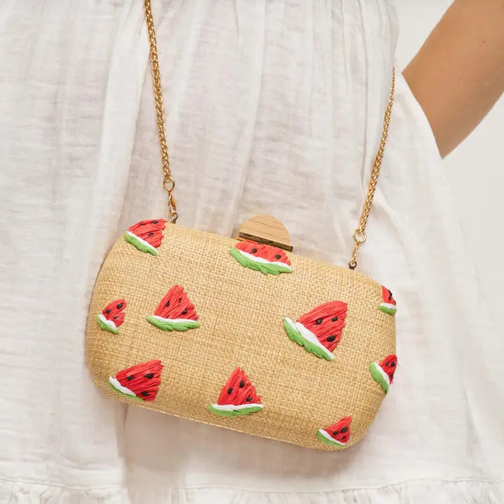Watermelon Pebbles Clutch