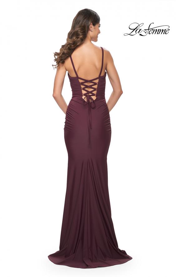 wine prom dress La Femme Prom Style 31919