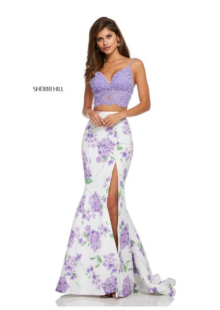 sherri Hill style 52635 SALE - LILAC FLORAL SIZE 4