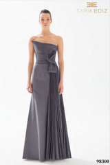 Tarik Ediz Plitz Gown style 98300 - Anthracite