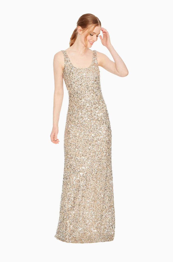Parker Black champagne Nicolette gown