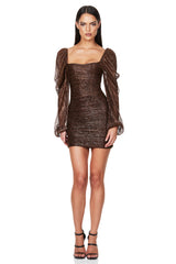 Rust Alchemy mini dress